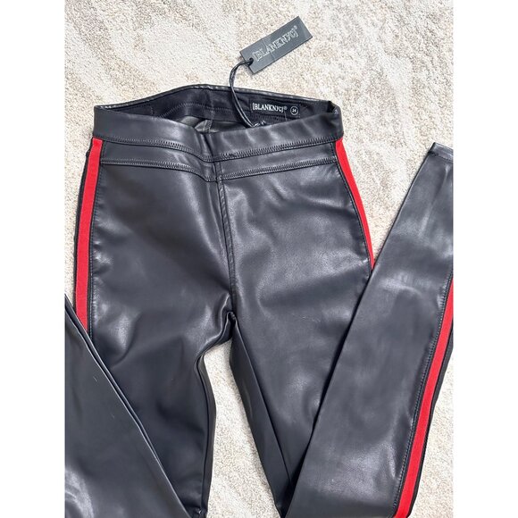 BlankNYC Vegan Womens Leather Black Pull on Pants Size 24 Skinny Leg NWT - Picture 7 of 9